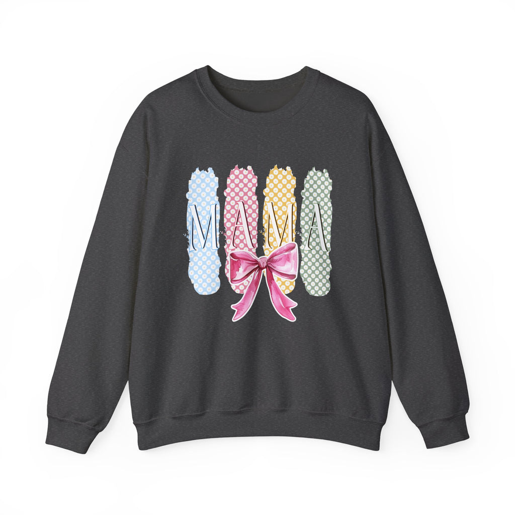 Ballet Slippers Crewneck Sweatshirt — Pastel Pointe Shoes with Pink Bow