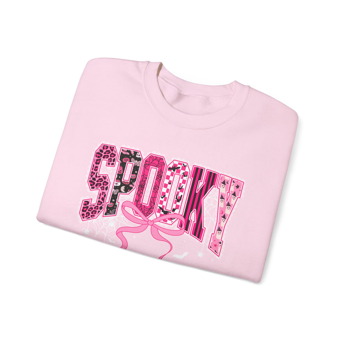 Spooky Pink Leopard Crewneck Sweatshirt
