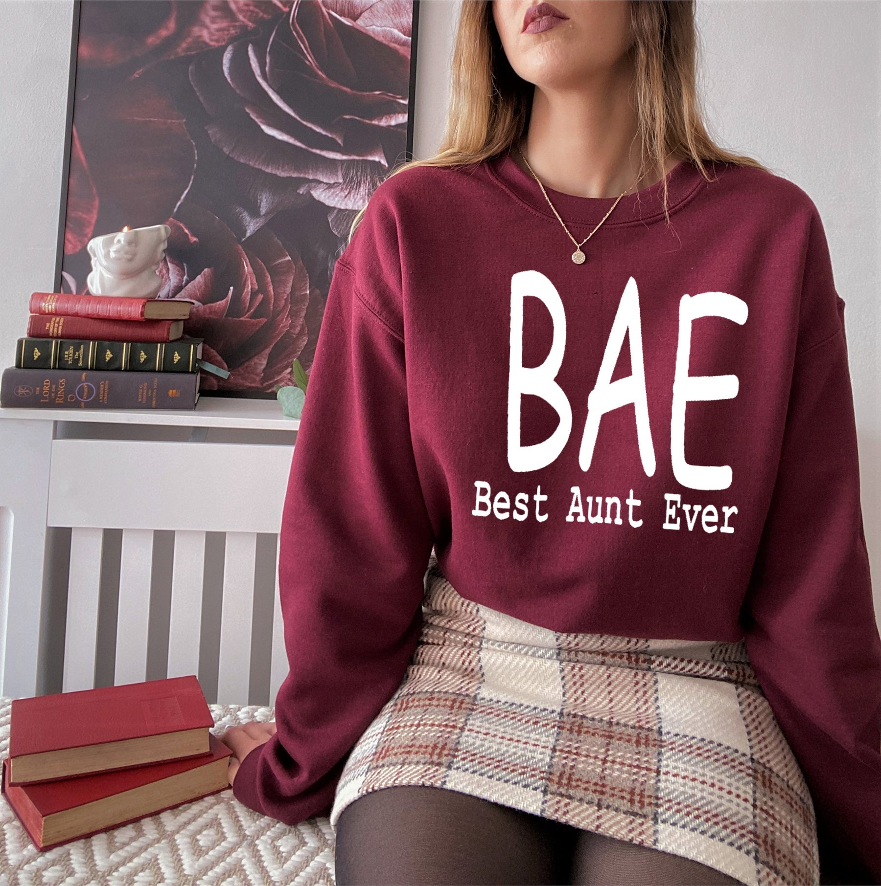 BAE Best Aunt Ever Sweat Shirt-2
