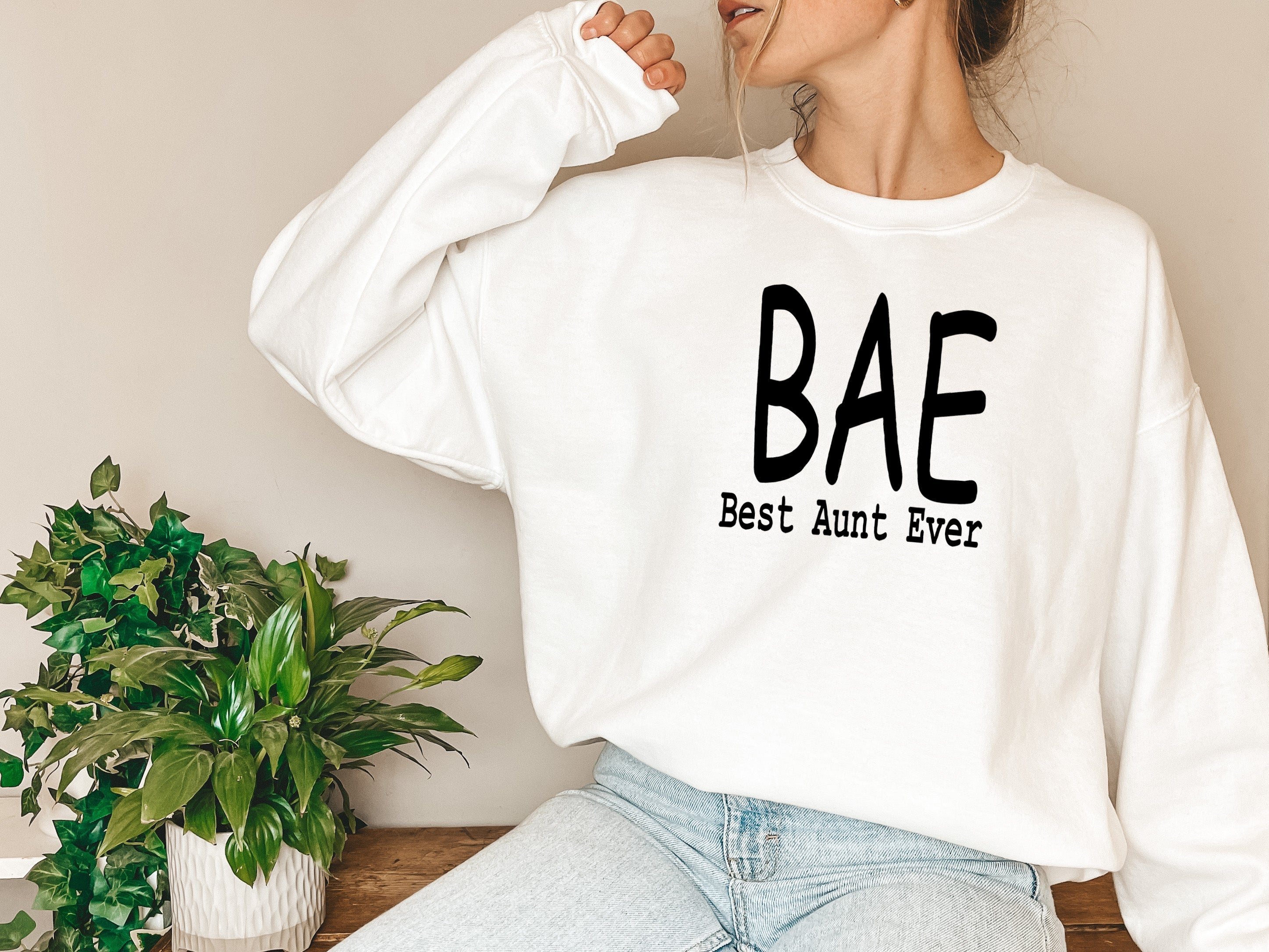 BAE Best Aunt Ever Sweat Shirt-3
