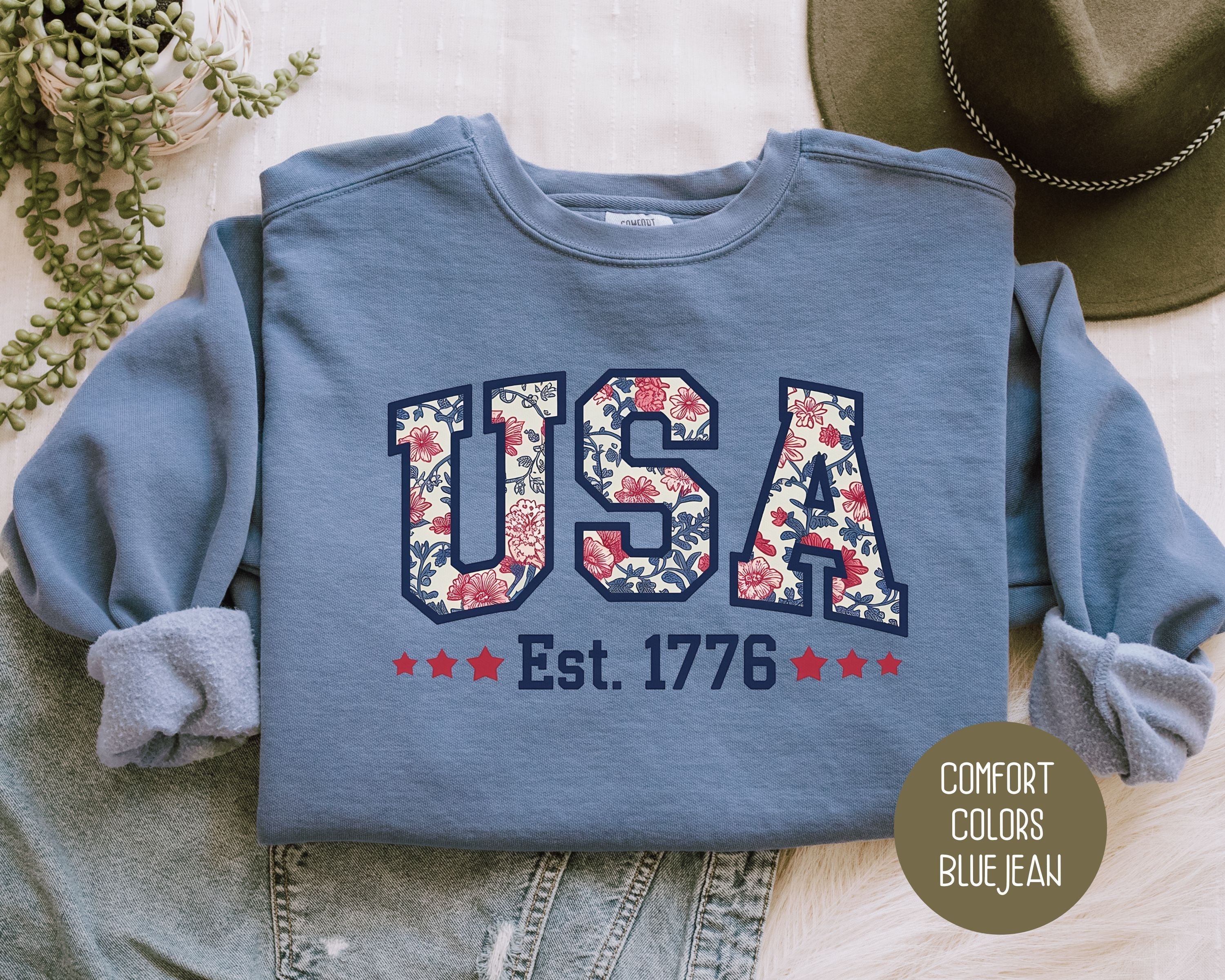 USA Comfort Colors Sweatshirt