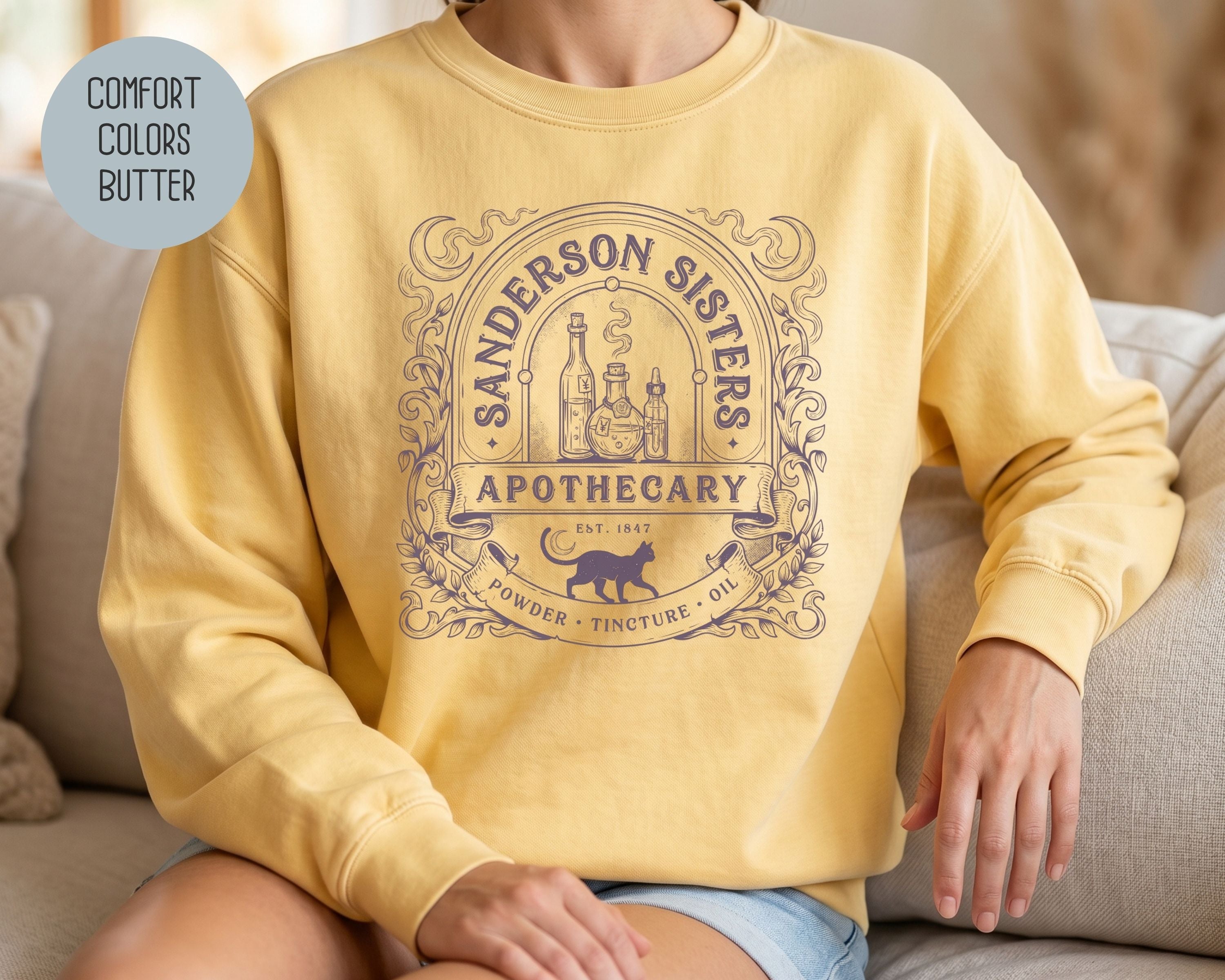 Sanderson Sisters Apothecary Comfort Colors Sweatshirt