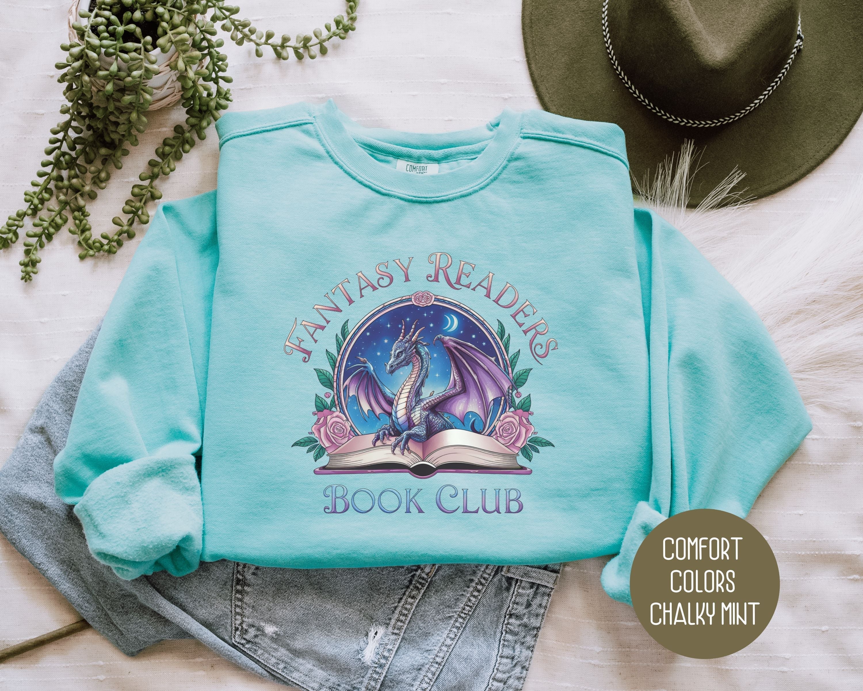 Fantasy Readers Book Club Comfort Colors Sweatshirt