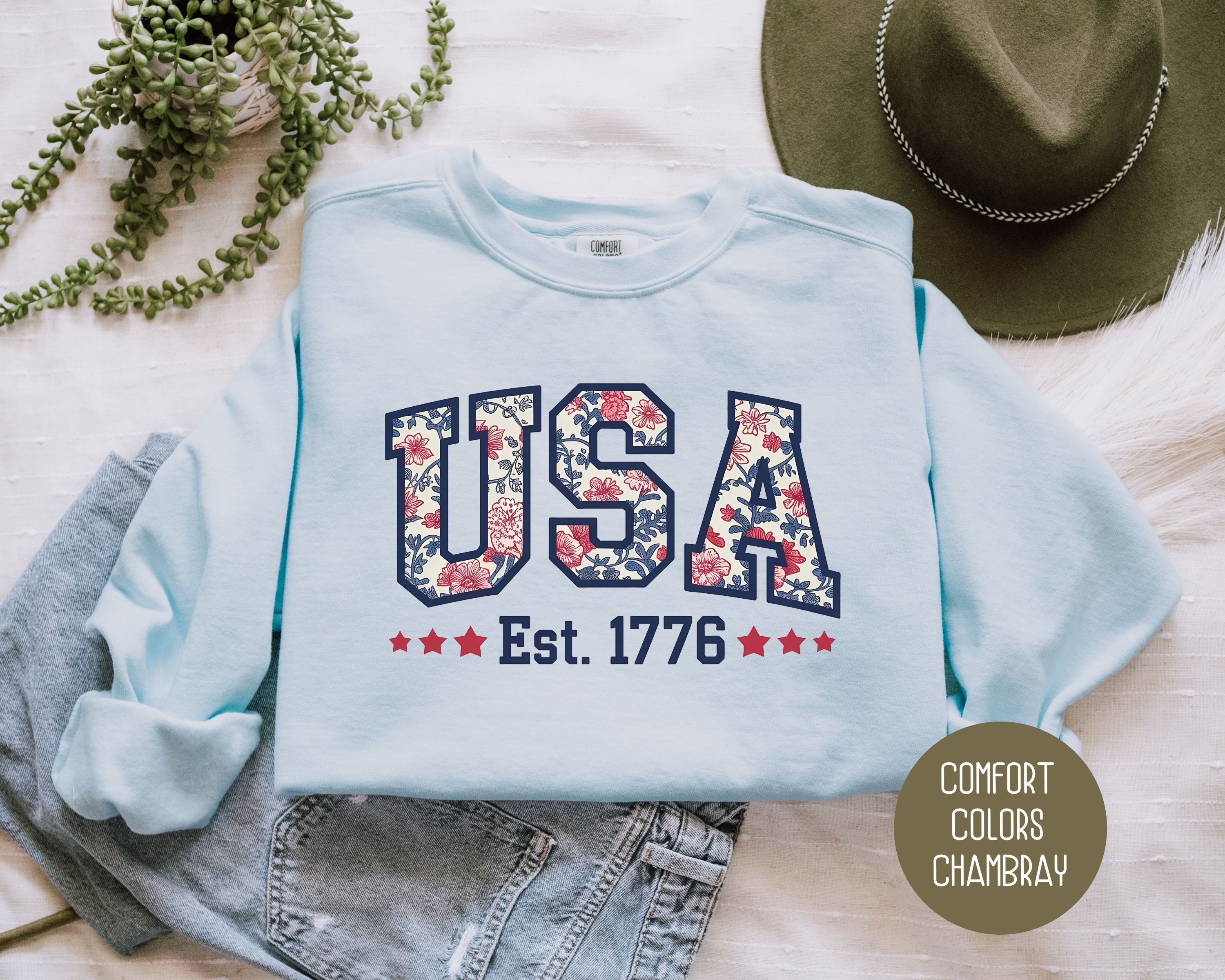 USA Comfort Colors Sweatshirt
