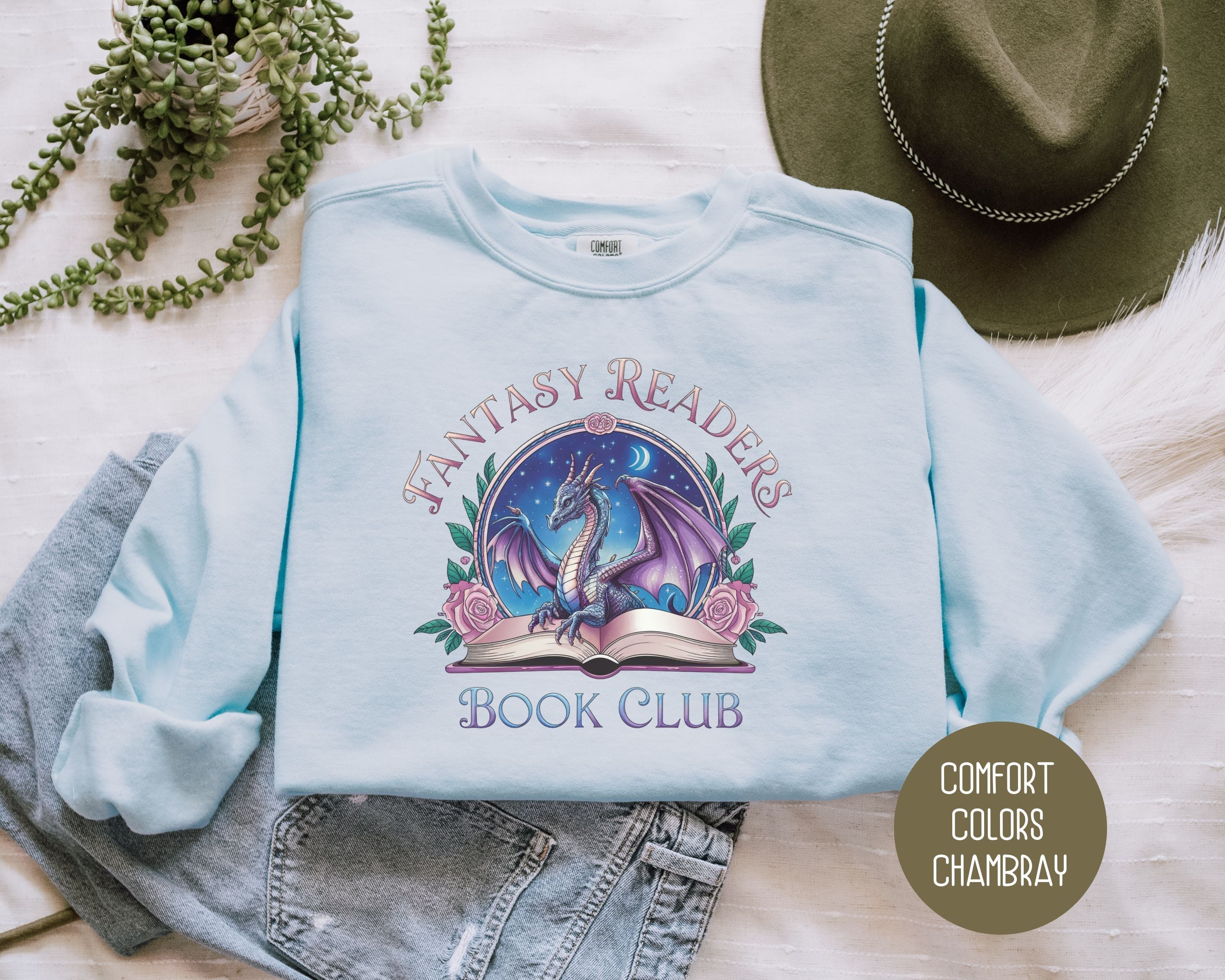 Fantasy Readers Book Club Comfort Colors Sweatshirt