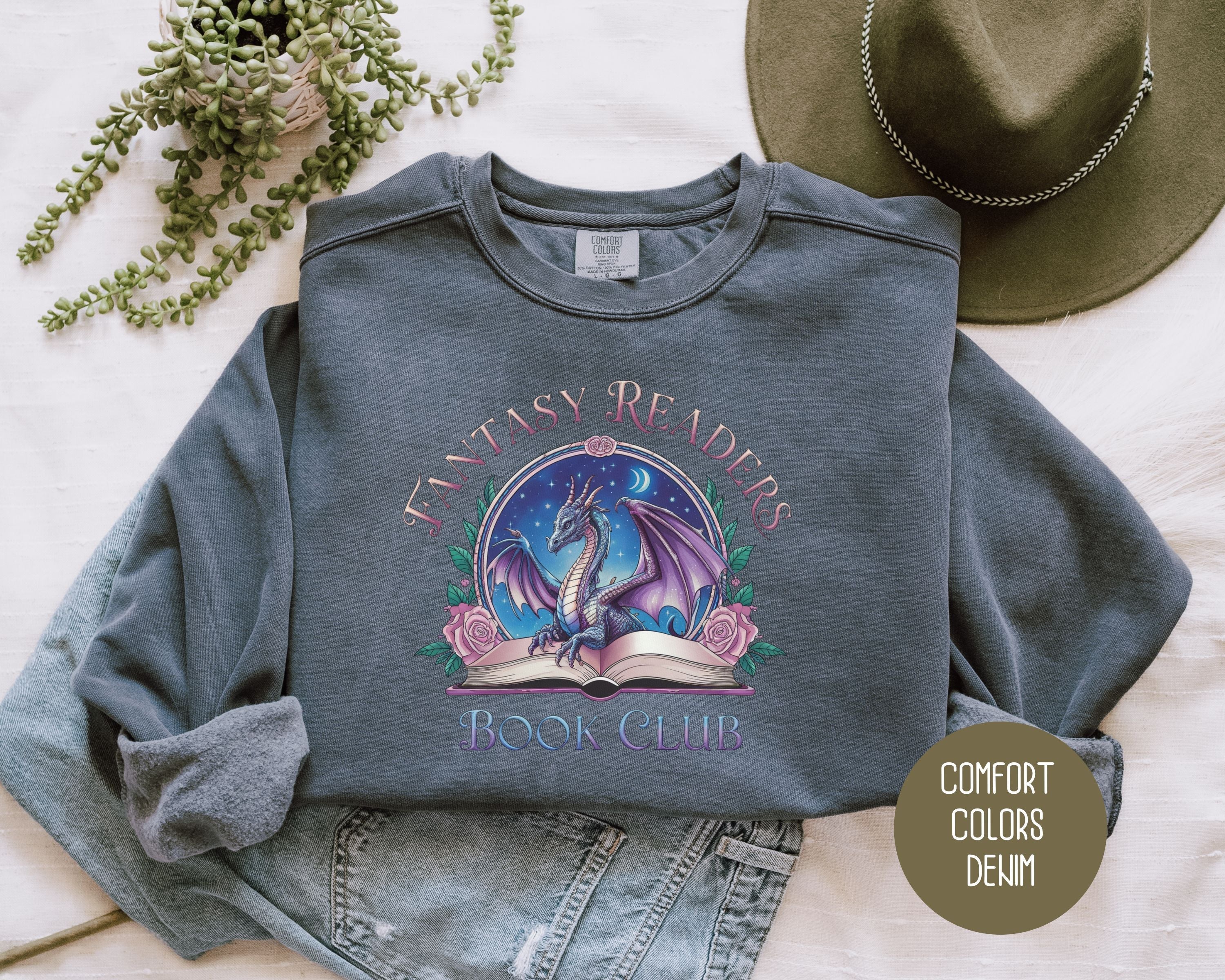 Fantasy Readers Book Club Comfort Colors Sweatshirt
