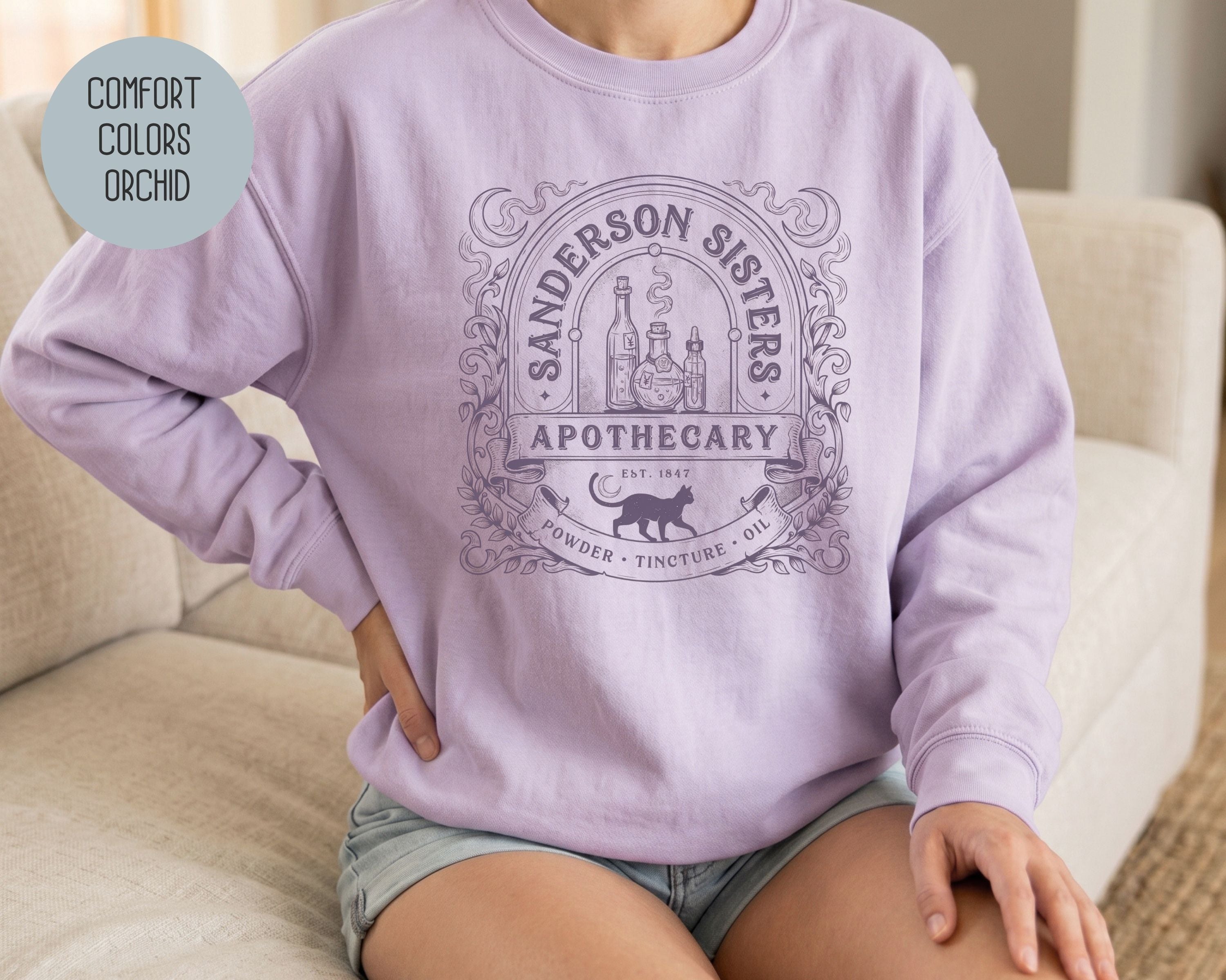 Sanderson Sisters Apothecary Comfort Colors Sweatshirt