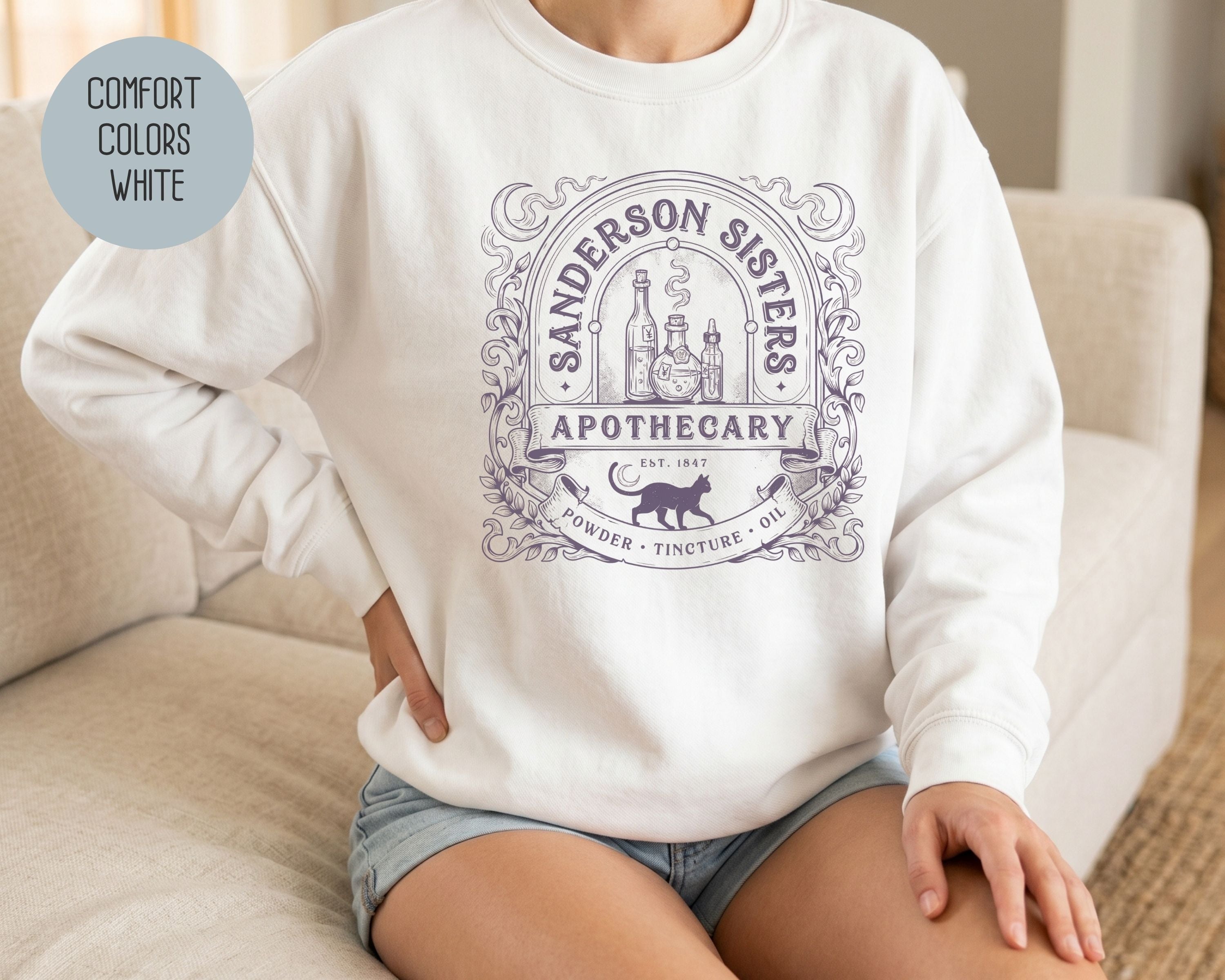 Sanderson Sisters Apothecary Comfort Colors Sweatshirt