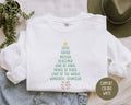 Names of Jesus Christmas Tree Comfort Colors Sweatshirt