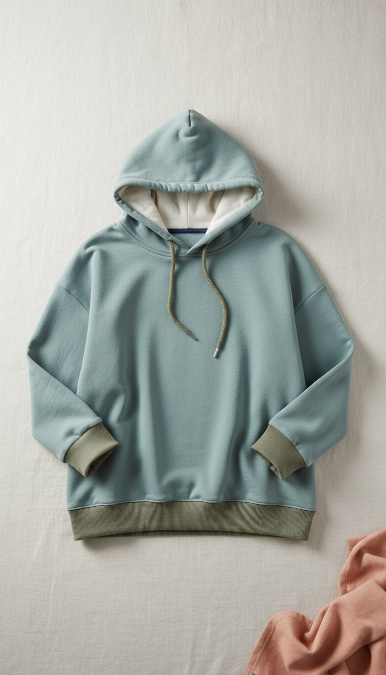 Sky Mist Relaxed-Fit Hoodie