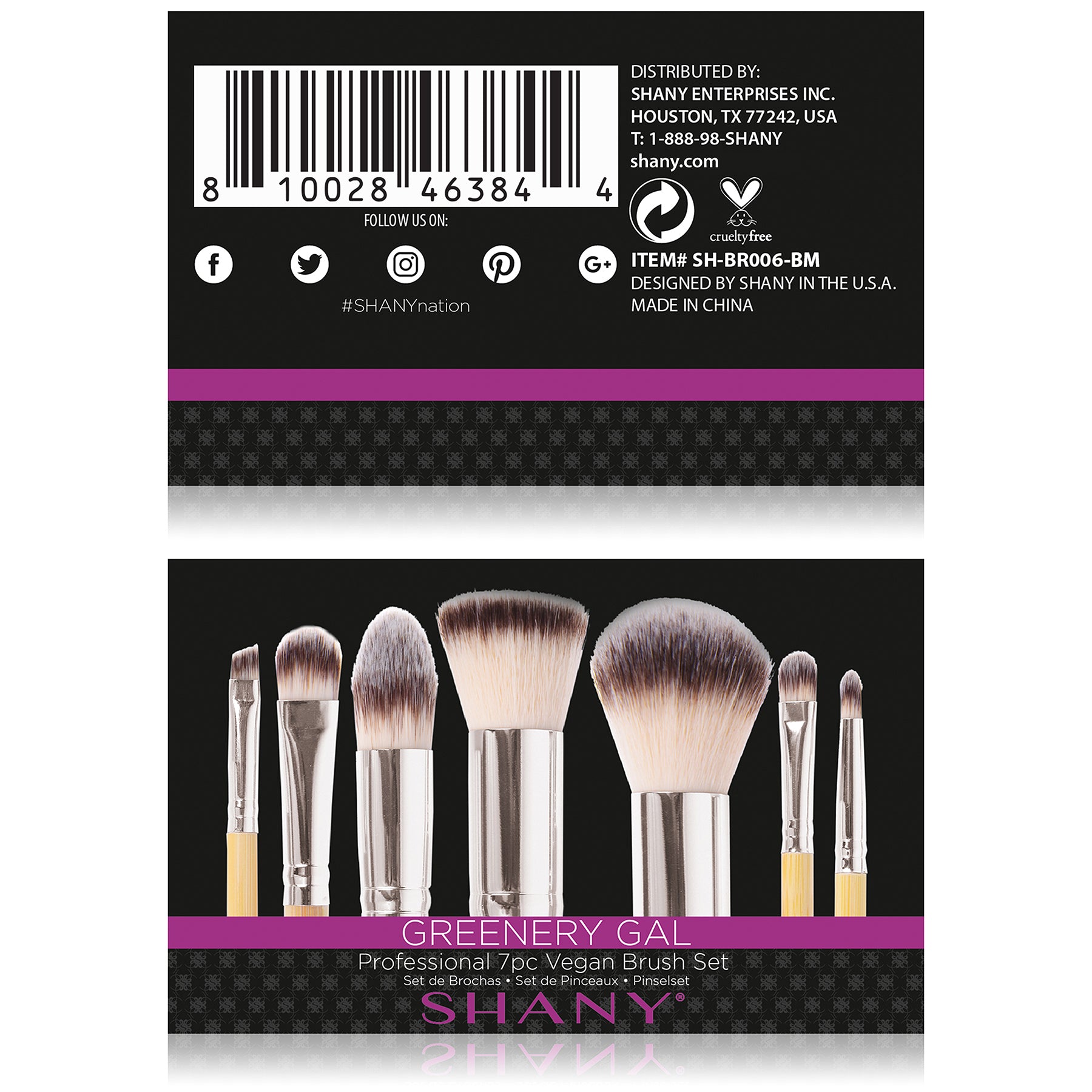 Bamboo Makeup Brush Set With Cotton Pouch